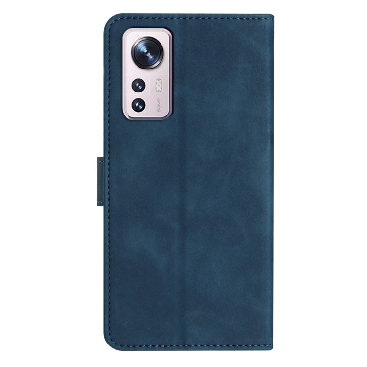 For Xiaomi 12 Lite Seven Butterflies Embossed Leather Phone Case(Blue) - Xiaomi Cases by buy2fix | Online Shopping UK | buy2fix