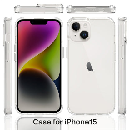 For iPhone 15 Scratchproof Acrylic TPU Phone Case(Black) - iPhone 15 Cases by buy2fix | Online Shopping UK | buy2fix