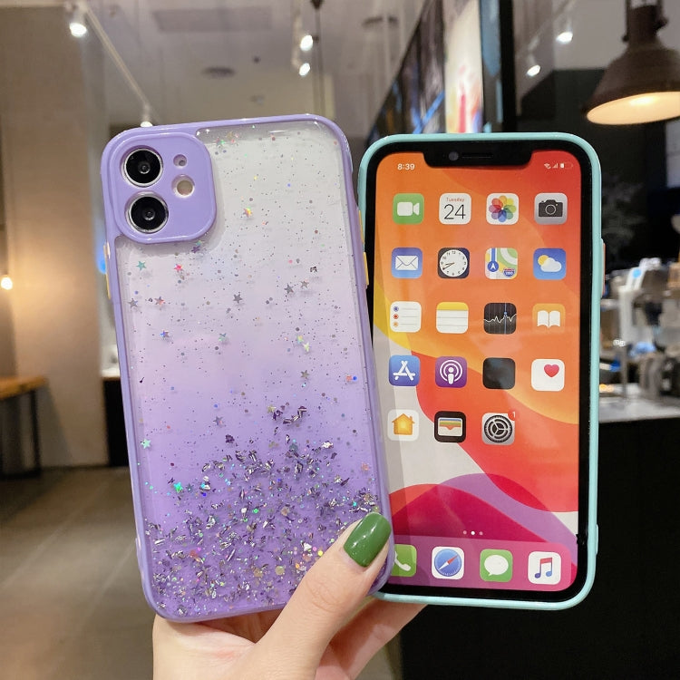 For iPhone 11 Pro Max Starry Gradient Glitter Powder TPU Phone Case(Black) - iPhone 11 Pro Max Cases by buy2fix | Online Shopping UK | buy2fix