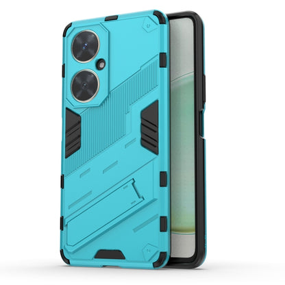 For Huawei nova 11i 4G Punk Armor 2 in 1 PC + TPU Phone Case with Holder(Blue) - Huawei Cases by buy2fix | Online Shopping UK | buy2fix