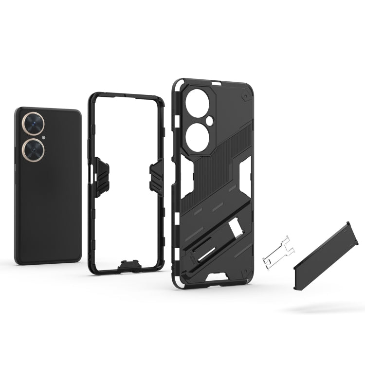 For Huawei nova 11i 4G Punk Armor 2 in 1 PC + TPU Phone Case with Holder(Blue) - Huawei Cases by buy2fix | Online Shopping UK | buy2fix