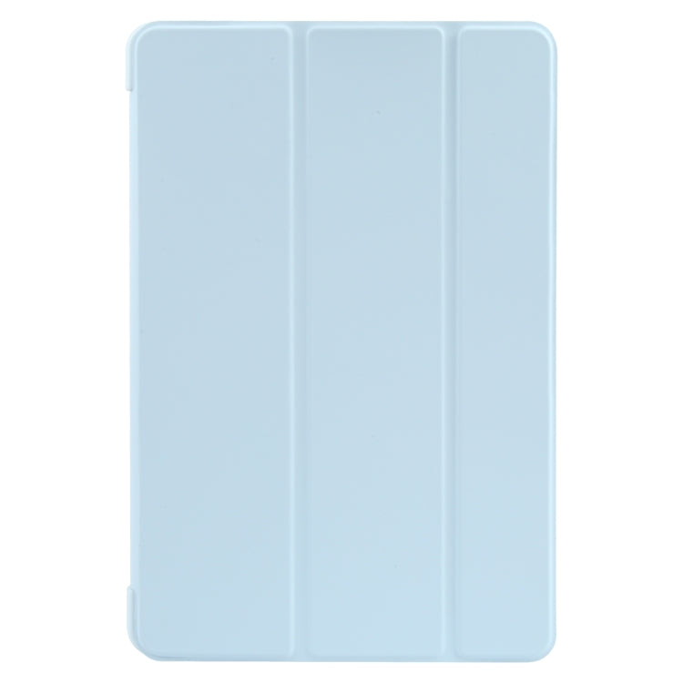 For Huawei MatePad 11 2023 GEBEI 3-folding Holder Shockproof Flip Leather Tablet Case(Sky Blue) - Huawei by GEBEI | Online Shopping UK | buy2fix