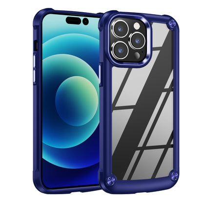 For iPhone 15 Pro Max TPU + PC Lens Protection Phone Case(Blue) - iPhone 15 Pro Max Cases by buy2fix | Online Shopping UK | buy2fix