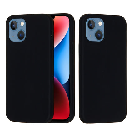 For iPhone 15 Solid Color Silicone Phone Case(Black) - iPhone 15 Cases by buy2fix | Online Shopping UK | buy2fix