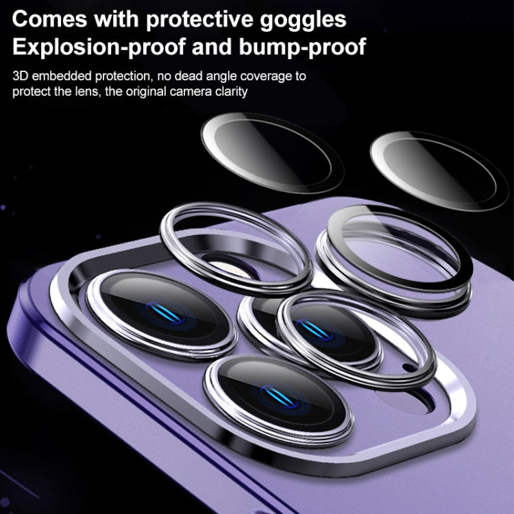 For iPhone 12 Pro Max Frosted Metal Material Phone Case with Lens Protection(Dark Blue) - iPhone 12 Pro Max Cases by buy2fix | Online Shopping UK | buy2fix