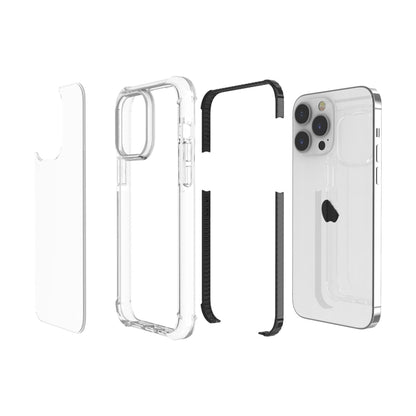 For iPhone 15 Pro Max Four-corner Shockproof TPU + Acrylic Phone Case(Black + Transparent) - iPhone 15 Pro Max Cases by buy2fix | Online Shopping UK | buy2fix