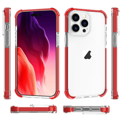 For iPhone 15 Pro Four-corner Shockproof TPU + Acrylic Phone Case(Red) - iPhone 15 Pro Cases by buy2fix | Online Shopping UK | buy2fix