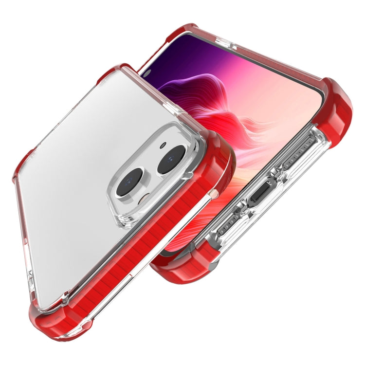 For iPhone 15 Plus Four-corner Shockproof TPU + Acrylic Phone Case(Red) - iPhone 15 Plus Cases by buy2fix | Online Shopping UK | buy2fix