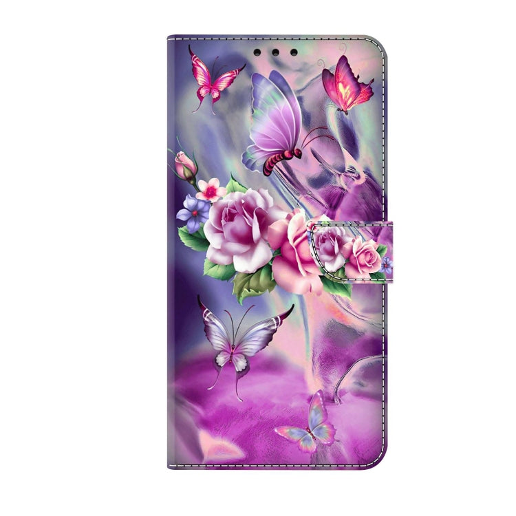 For Xiaomi Redmi 9A Crystal 3D Shockproof Protective Leather Phone Case(Butterfly) - Xiaomi Cases by buy2fix | Online Shopping UK | buy2fix