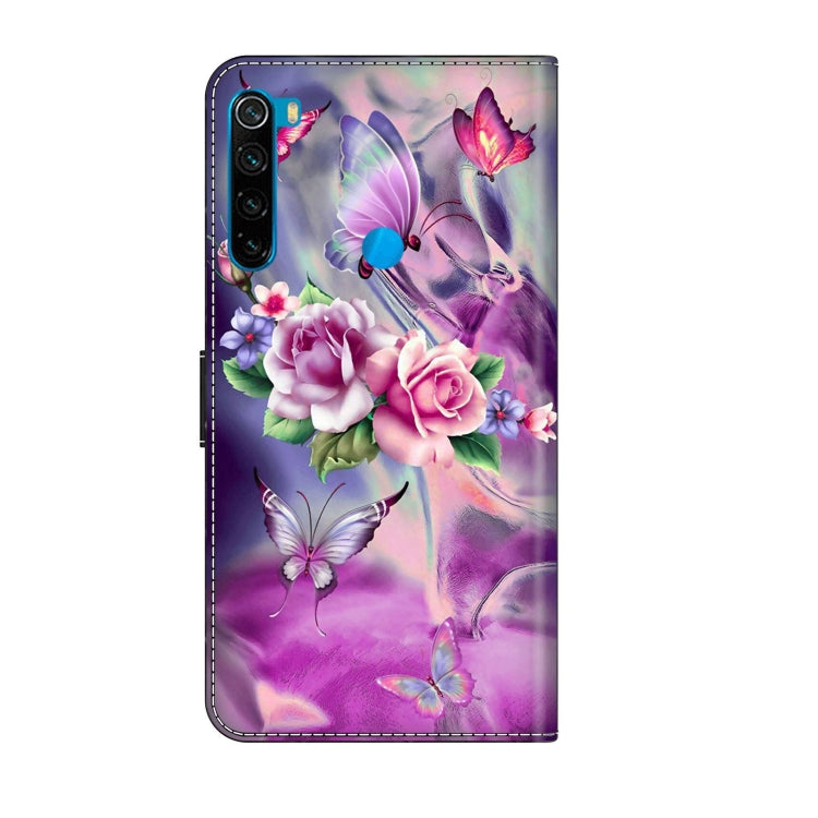 For Xiaomi Redmi Note 8 Crystal 3D Shockproof Protective Leather Phone Case(Butterfly) - Xiaomi Cases by buy2fix | Online Shopping UK | buy2fix