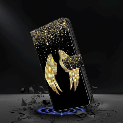 For Xiaomi Redmi Note 8 Crystal 3D Shockproof Protective Leather Phone Case(Golden Wings) - Xiaomi Cases by buy2fix | Online Shopping UK | buy2fix