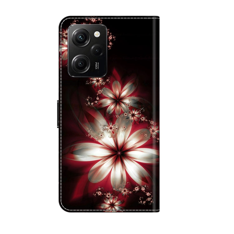 For Xiaomi Redmi Note 12 Pro Global Crystal 3D Shockproof Protective Leather Phone Case(Fantastic Flower) - Xiaomi Cases by buy2fix | Online Shopping UK | buy2fix