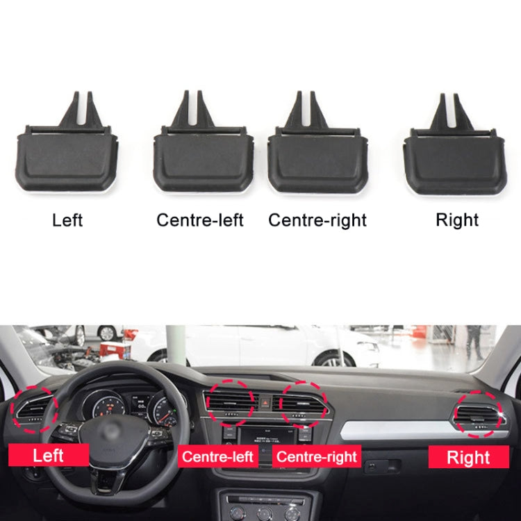 For Volkswagen Tiguan L 17-21 Car Air Conditioning Air Outlet Paddle, Left Driving(Left Side) - Air Conditioning System by buy2fix | Online Shopping UK | buy2fix