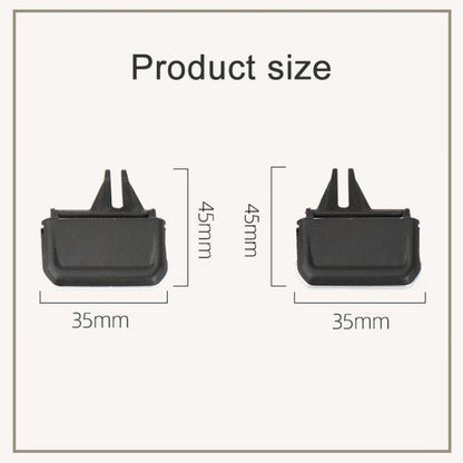 For Volkswagen Tiguan L 17-21 Car Air Conditioning Air Outlet Paddle, Left Driving(Middle-Right) - Air Conditioning System by buy2fix | Online Shopping UK | buy2fix