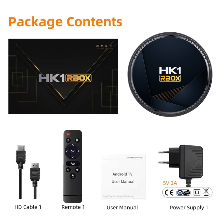 HK1RBOX H8-H618 Android 12.0 Allwinner H618 Quad Core Smart TV Box, Memory:2GB+16GB(US Plug) - Allwinner H6 by buy2fix | Online Shopping UK | buy2fix