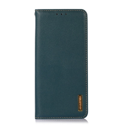 For Nokia G42 5G KHAZNEH Nappa Top Layer Cowhide Leather Phone Case(Green) - Nokia Cases by buy2fix | Online Shopping UK | buy2fix