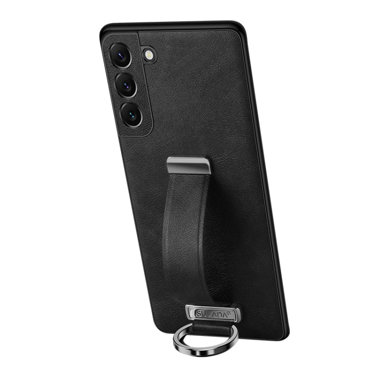 For Samsung Galaxy S23 5G SULADA PC + Leather Texture Skin Feel Shockproof Phone Case(Black) - Galaxy S23 5G Cases by SULADA | Online Shopping UK | buy2fix