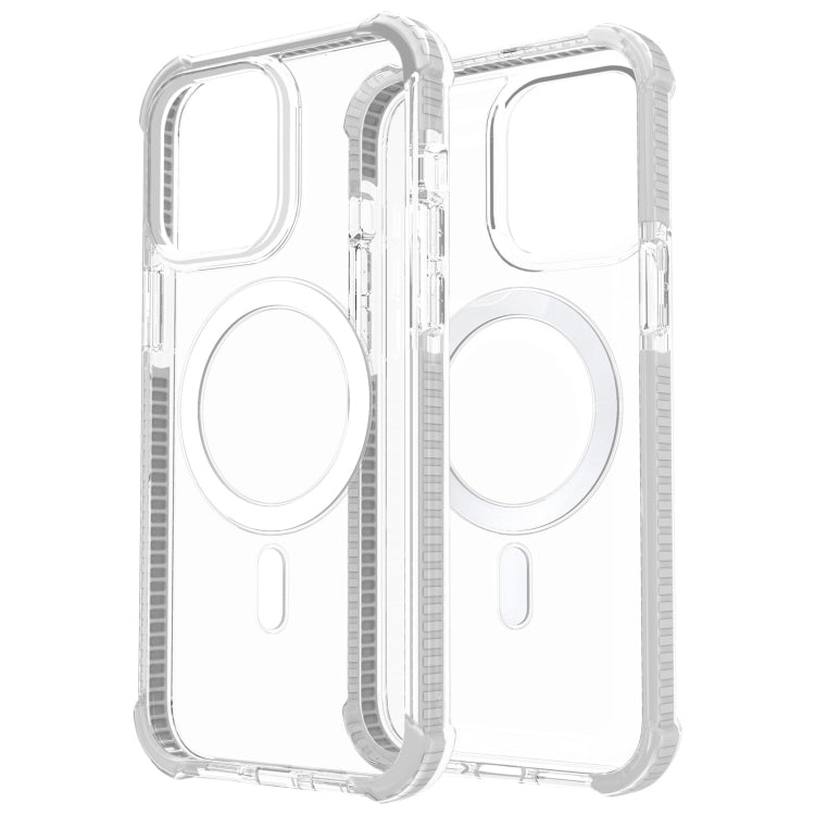 For iPhone 15 Pro Max Magsafe Magnetic Acrylic Shockproof Phone Case(Transparent) - iPhone 15 Pro Max Cases by buy2fix | Online Shopping UK | buy2fix