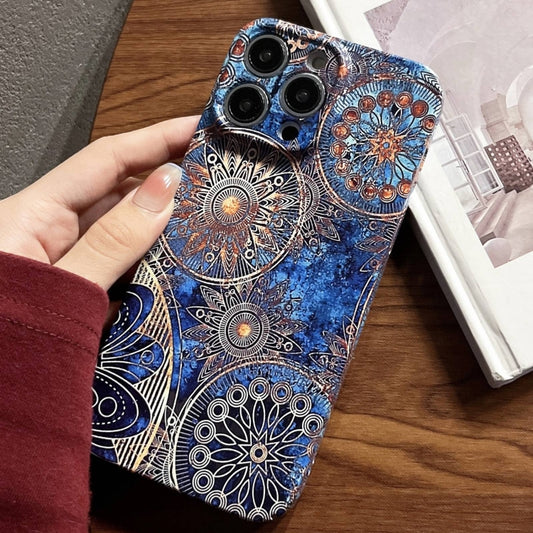 For iPhone 11 Pro Painted Pattern Precise Hole PC Phone Case(Abstract Flower) - iPhone 11 Pro Cases by buy2fix | Online Shopping UK | buy2fix