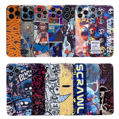 For iPhone 15 Pro Painted Pattern Precise Hole PC Phone Case(Block Monster) - iPhone 15 Pro Cases by buy2fix | Online Shopping UK | buy2fix