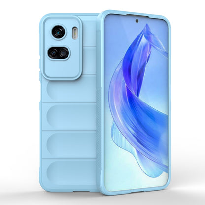 For Honor 90 Lite Magic Shield TPU + Flannel Phone Case(Light Blue) - Honor Cases by buy2fix | Online Shopping UK | buy2fix