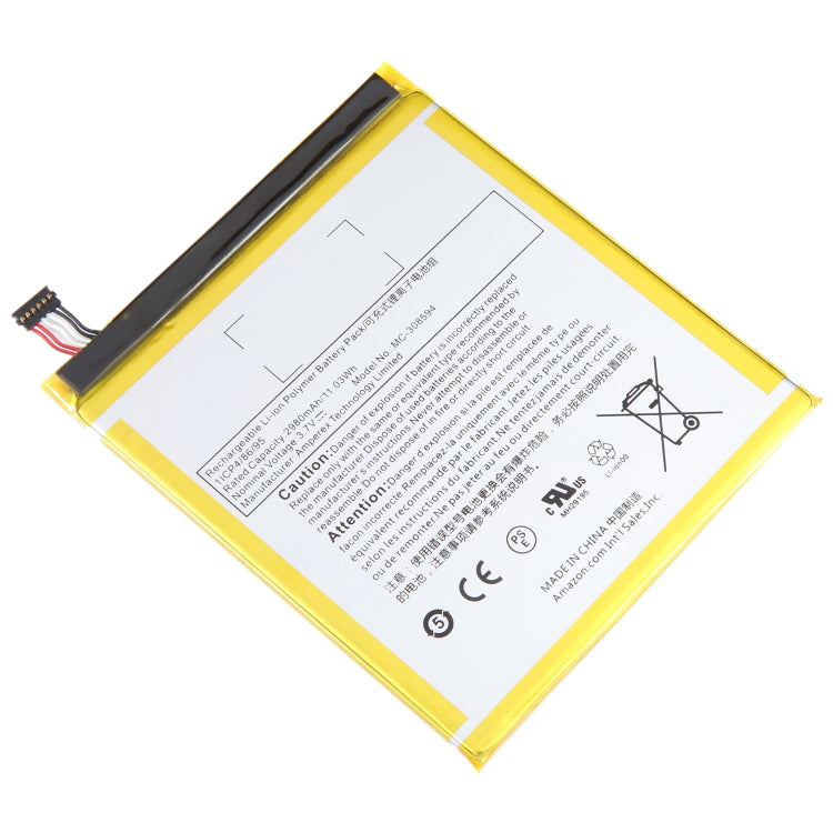 MC-308594 2980mAh Battery Replacement For Amazon kindle Fire 7 5th Gen - Others by buy2fix | Online Shopping UK | buy2fix