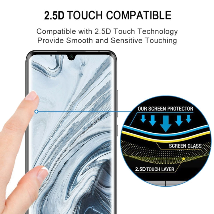 For Xiaomi Mi Note 10 Lite & Mi Note 10 3D Curved Edge Full Screen Tempered Glass Film(Black) - Xiaomi Accessories by buy2fix | Online Shopping UK | buy2fix