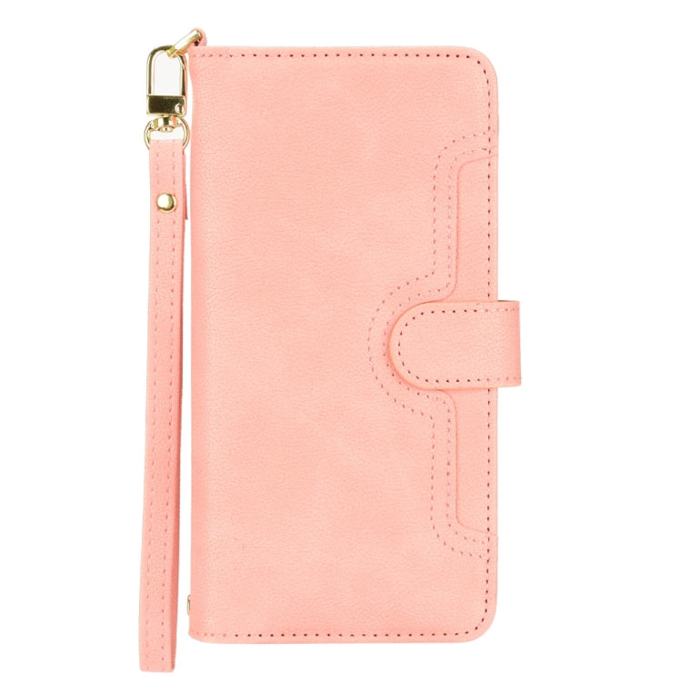 For ASUS Zenfone 10 / 9 Litchi Texture Zipper Leather Phone Case(Pink) - ASUS Cases by buy2fix | Online Shopping UK | buy2fix