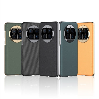 For Huawei Mate 50 Pro GKK Electroplating Leather Surface Phone Case(Carbon Fiber) - Huawei Cases by GKK | Online Shopping UK | buy2fix