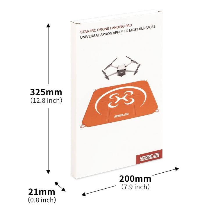 STARTRC Square Cardboard Drone Parking Apron for DJI Avata / Mini 3 / Mavic 3 Pro, Size:55cm x 55cm(Orange Grey) - Parking Apron by STARTRC | Online Shopping UK | buy2fix