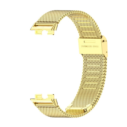 For Huawei Band 8 / 9 Mijobs Milan Buckle Stainless Steel Watch Band(Gold) - Watch Bands by MIJOBS | Online Shopping UK | buy2fix