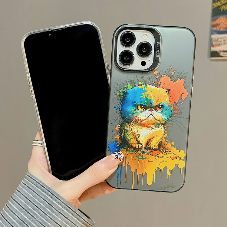 For iPhone 15 Pro Max Cute Animal Pattern Series PC + TPU Phone Case(Love) - iPhone 15 Pro Max Cases by buy2fix | Online Shopping UK | buy2fix