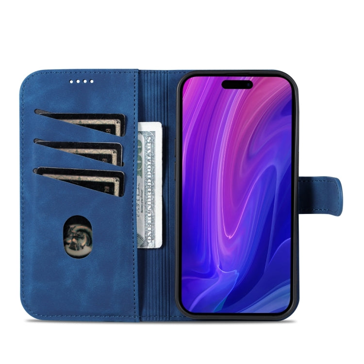 For iPhone 15 Pro Max AZNS Skin Feel Calf Texture Flip Leather Phone Case(Blue) - iPhone 15 Pro Max Cases by AZNS | Online Shopping UK | buy2fix