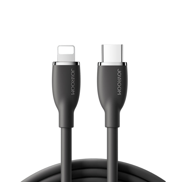 JOYROOM SA29-CL3 30W USB-C/Type-C to 8 Pin Liquid Silicone Fast Charging Data Cable, Length: 1.2m(Black) - 2 in 1 Cable by JOYROOM | Online Shopping UK | buy2fix