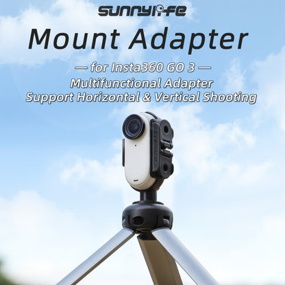 For Insta360 Go 3 Sunnylife IST-BK592 Mount Adapter Protective Frame Cage Mounting Brackets Housing Case(Black) - Case & Bags by Sunnylife | Online Shopping UK | buy2fix