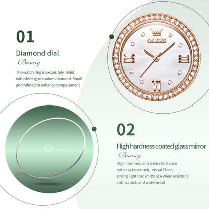 OLEVS 9958 Women Adjustable Drawstring Bracelet Quartz Watch(White + Rose Gold) - Bracelet Watches by OLEVS | Online Shopping UK | buy2fix