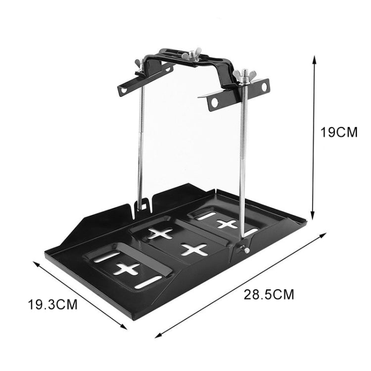 Car Universal Battery Bracket Adjustable Battery Fixed Holder + Base Tray, Size:28.5cm Base + 19cm Bracket - In Car by buy2fix | Online Shopping UK | buy2fix