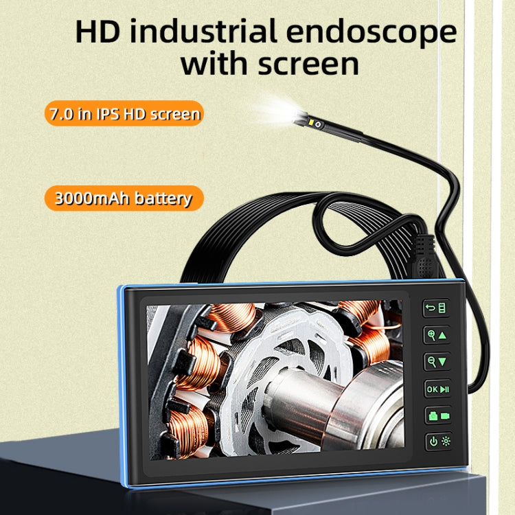 T23 5.5mm Single Lens 7 inch Screen Industrial Endoscope, Spec:10m Tube -  by buy2fix | Online Shopping UK | buy2fix