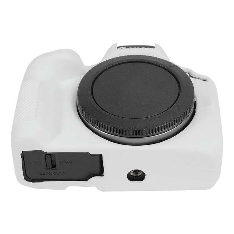 For Canon EOS R50 Soft Silicone Protective Case(White) - Protective Case by buy2fix | Online Shopping UK | buy2fix