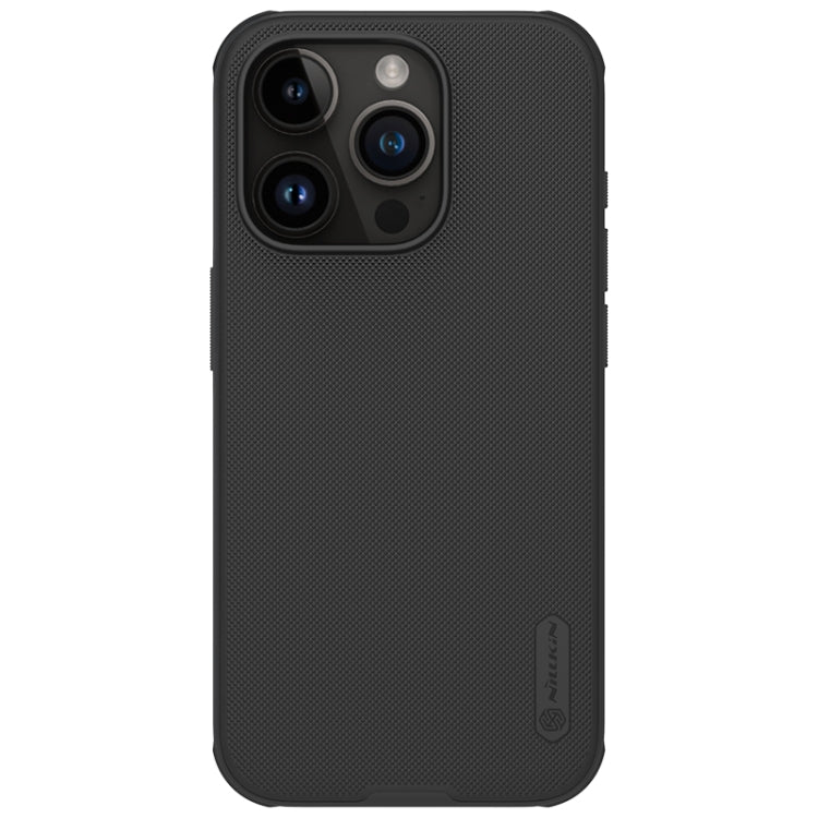 For iPhone 15 Pro NILLKIN Frosted Shield Pro PC + TPU Phone Case(Black) - iPhone 15 Pro Cases by NILLKIN | Online Shopping UK | buy2fix