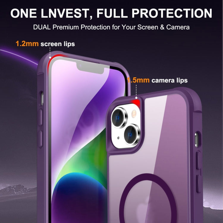 For iPhone 14 / 13 MagSafe Magnetic Phone Case(Purple) - iPhone 14 Cases by buy2fix | Online Shopping UK | buy2fix