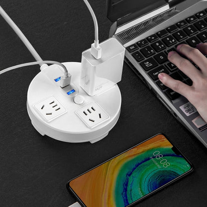 Desktop Multi-functional Socket with Cable and USB Interface 1.8m - Extension Socket by buy2fix | Online Shopping UK | buy2fix