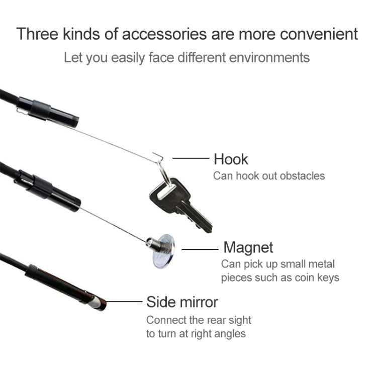 AN97 Waterproof Micro USB Endoscope Hard Tube Inspection Camera for Parts of OTG Function Android Mobile Phone, with 6 LEDs, Lens Diameter:5.5mm(Length: 10m) - Consumer Electronics by buy2fix | Online Shopping UK | buy2fix