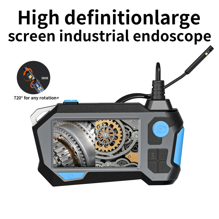 P120 Rotatable 8mm Dual Lenses Industrial Endoscope with Screen, 9mm Tail Pipe Diameter, Spec:10m Tube -  by buy2fix | Online Shopping UK | buy2fix