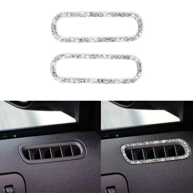 For Ford Mustang 2009-2013 Car Left and Right Air Outlet Diamond Decoration Sticker, Left Hand Drive - Car Interior Mouldings by buy2fix | Online Shopping UK | buy2fix