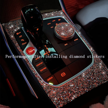 For Ford Mustang 2009-2013 7pcs Car Central Control Dashboard Diamond Decoration Sticker, Left Hand Drive - Car Interior Mouldings by buy2fix | Online Shopping UK | buy2fix