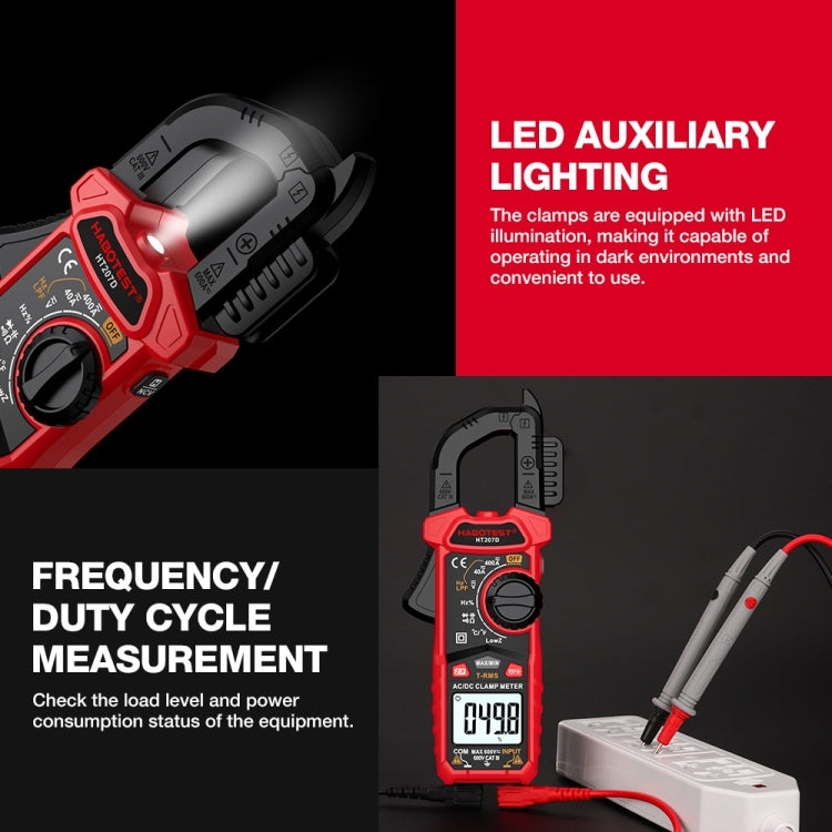 HABOTEST HT207D Multifunctional Digital Clamp Multimeter - Digital Multimeter by HABOTEST | Online Shopping UK | buy2fix