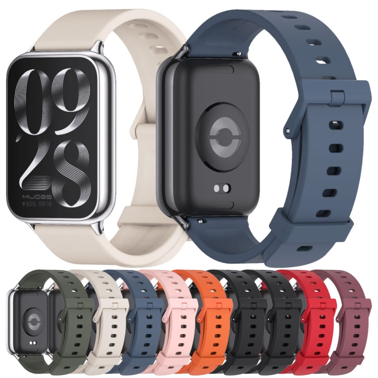 For Xiaomi Smart Band 9 Pro / 8 Pro Mijobs Silicone Breathable Watch Band(Black) - Watch Bands by MIJOBS | Online Shopping UK | buy2fix