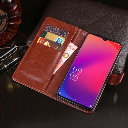 For DOOGEE X95 idewei Crazy Horse Texture Horizontal Flip Leather Case with Holder & Card Slots & Wallet(Dark Blue) - More Brand by idewei | Online Shopping UK | buy2fix