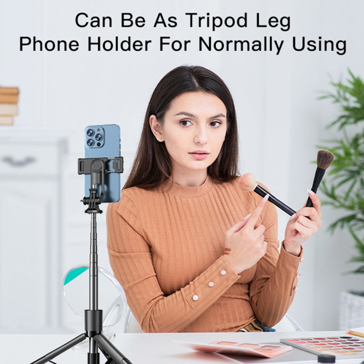 Yesido SF13 Retractable Extended Bluetooth Tripod Phone Live Streaming Selfie Stand(Black) - Selfie Sticks by Yesido | Online Shopping UK | buy2fix